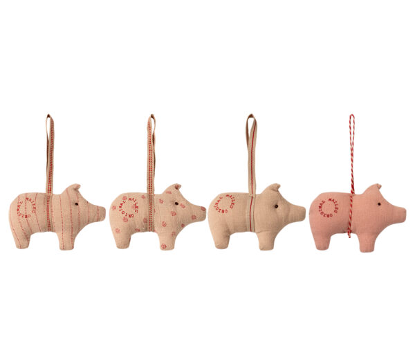 Pig ornament bomuld 4 (assorteret) MAILEG
