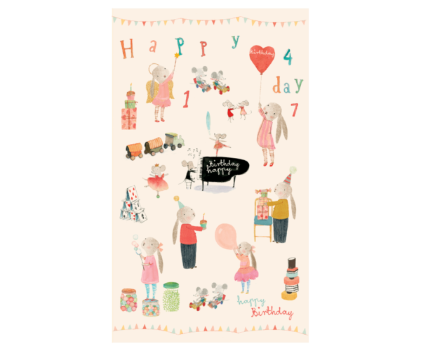 Gavepapir Happy Day 10m MAILEG