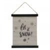 Lærred m/ophæng Let is snow CHIC ANTIQUE