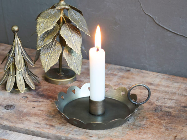 Kammerstage m/hjertekant messing CHIC ANTIQUE