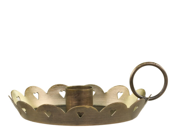 Kammerstage m/hjertekant messing CHIC ANTIQUE - Billede 2