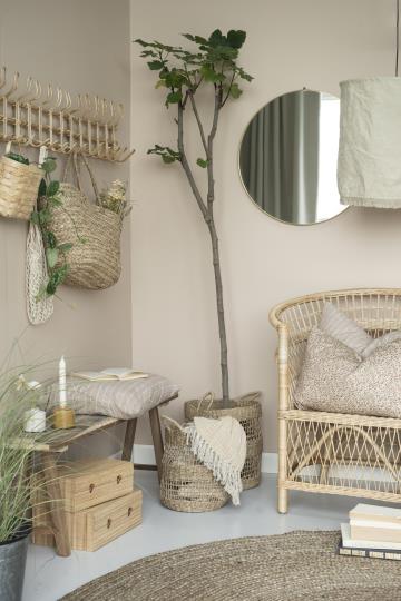 Gulvtæppe natur jute Ø 120cm IB LAURSEN - Billede 2