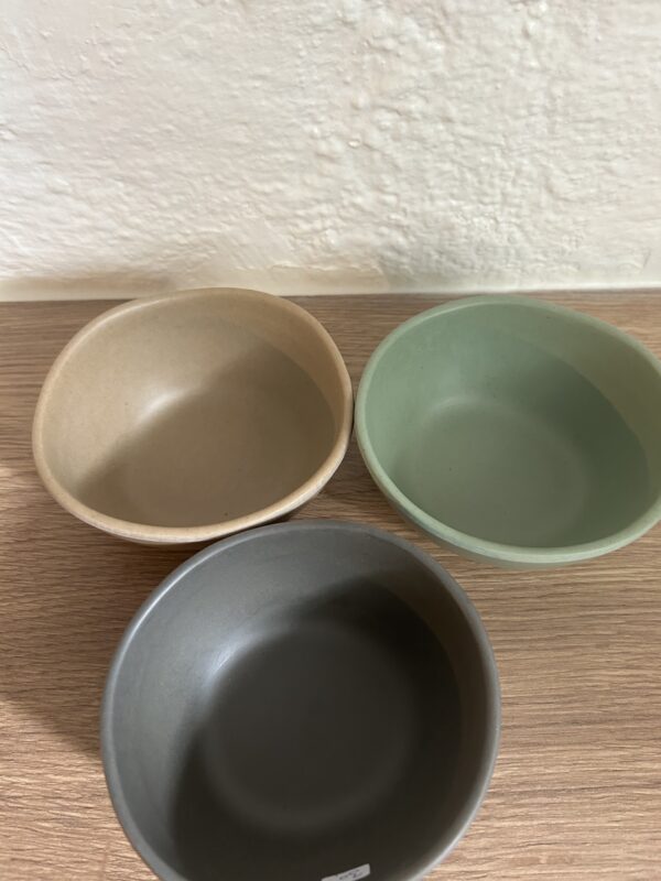 Bæredygtig melamin skål - lille matt dark grey - Billede 2