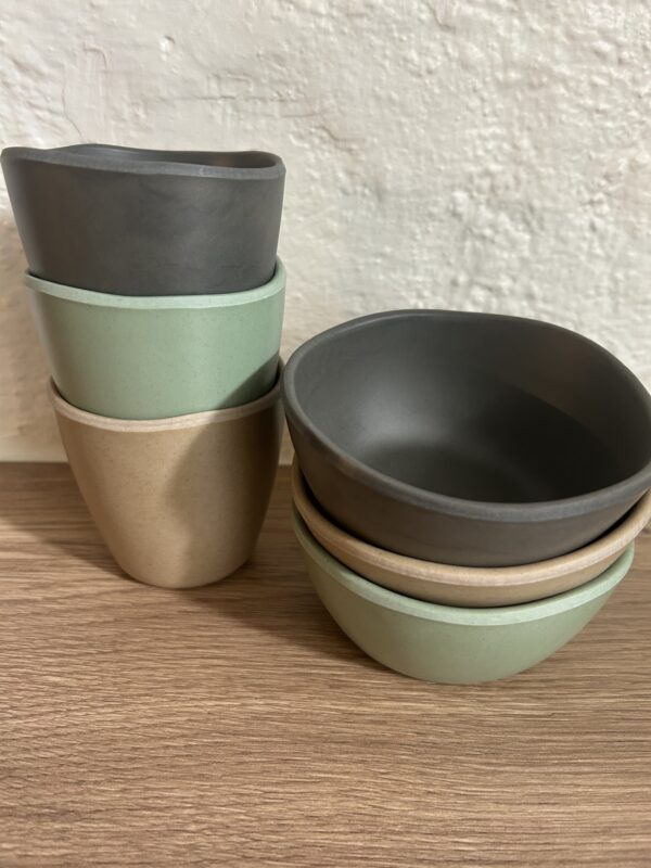 Bæredygtig melamin cup matt taupe - Billede 4