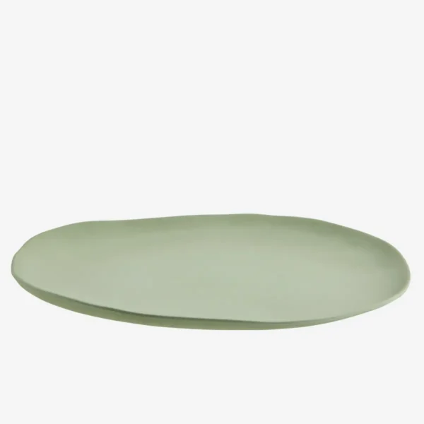 Bæredygtig melamin middags tallerken Matt basil green - Billede 2