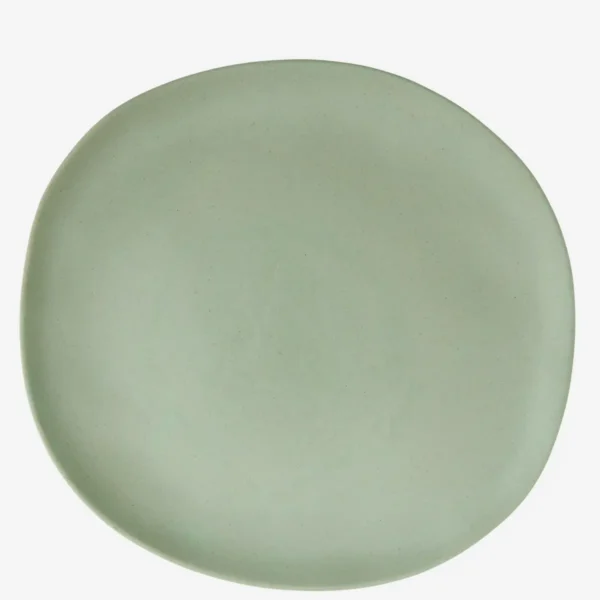 Bæredygtig melamin middags tallerken Matt basil green