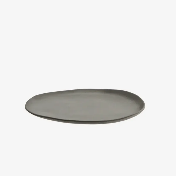 Bæredygtig melamin frokost tallerken Matt dark grey - Billede 2