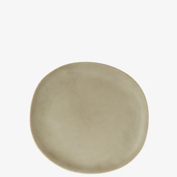 Bæredygtig melamin frokost tallerken Matt taupe
