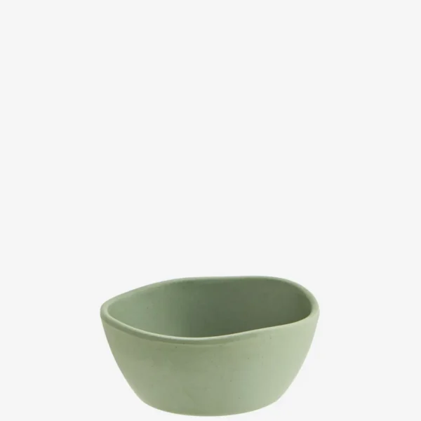Bæredygtig melamin skål - lille matt basil green