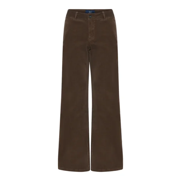 Buks fløjl - CHINO FLARE CORD Earth (mørkebrun) - Billede 3