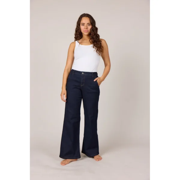 Jeans - CHINO FLARE DENIM Dark blue