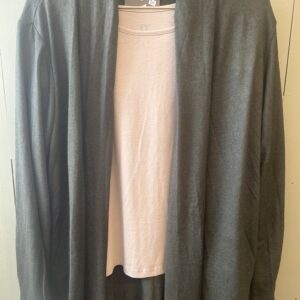 Cardigan åben m/krave - Grøn