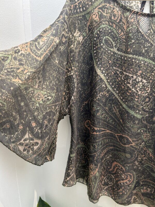 Bluse Rita - Army paisley mønster - Billede 3