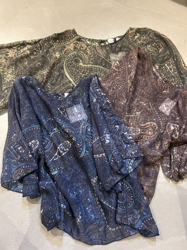 Bluse Rita - Army paisley mønster - Billede 4