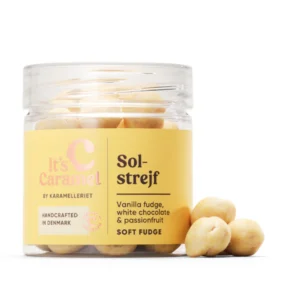 Solstrejf - Vanilje fudge m/ hvid chokolade & passion 90 gram
