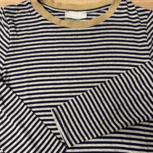 Alternative view of T-shirt m/striber - Marine blå / grå