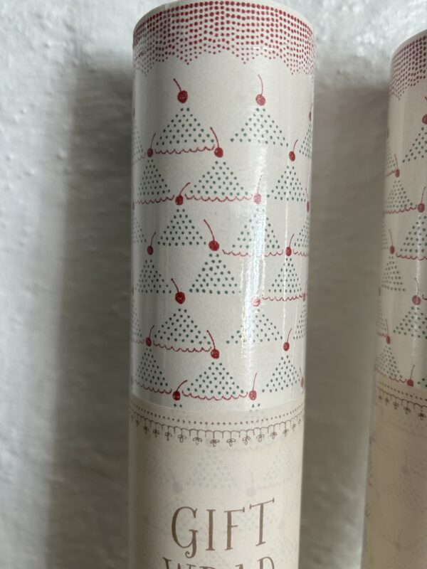 Gavepapir - Cherry red 10 m - Billede 3