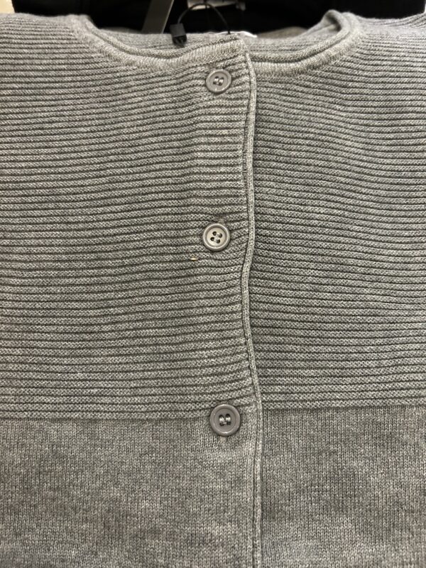 Cardigan m/rillet mønster - Grå - Billede 4