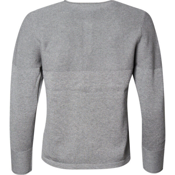 Cardigan m/rillet mønster - Grå - Billede 3