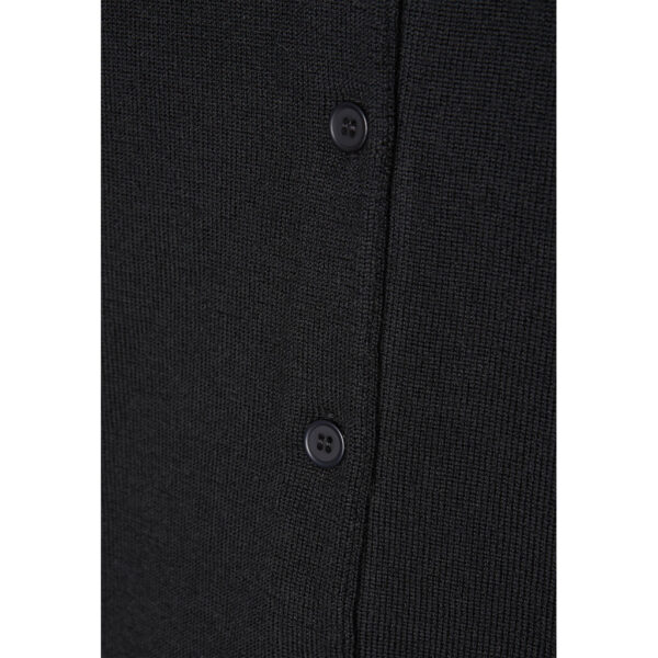 Cardigan strik - Sort merino uld - Billede 4