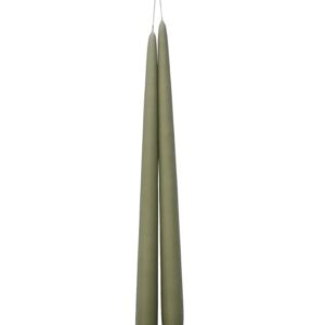 Lange smalle lys - 40cm - Oliven