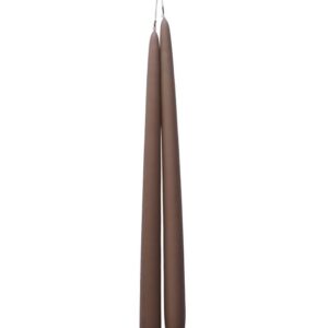 Lange smalle lys - 40cm - Grå/mørkebrun