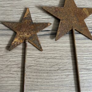 Alternative view of Stjerne på spyd - Rust Ø 10cm