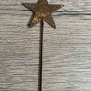 Stjerne på spyd - Rust Ø 8cm