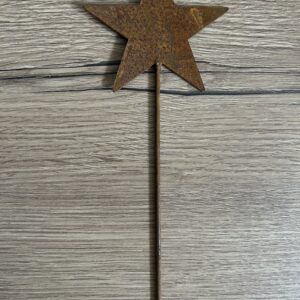 Stjerne på spyd - Rust Ø 10cm