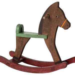 Gyngehest - mus - Mørk brun