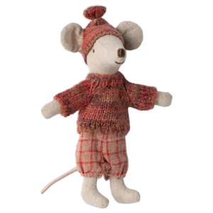 Alternative view of Vintermus m/ski - Storesøster - rosa