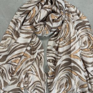 Tørklæde stor - Beige farver