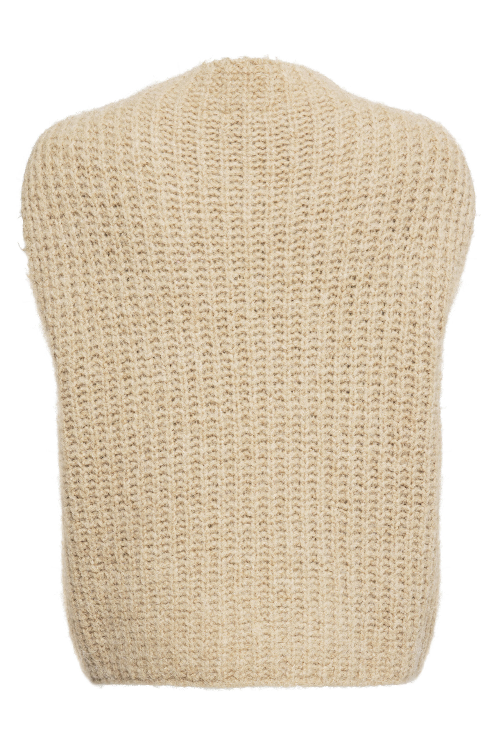 Strik vest - Kaffepause - Sand - Billede 3