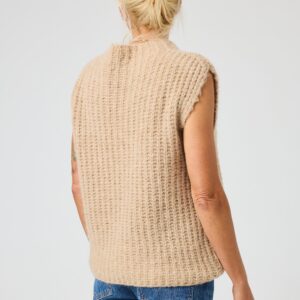 Alternative view of Strik vest - Kaffepause - Sand