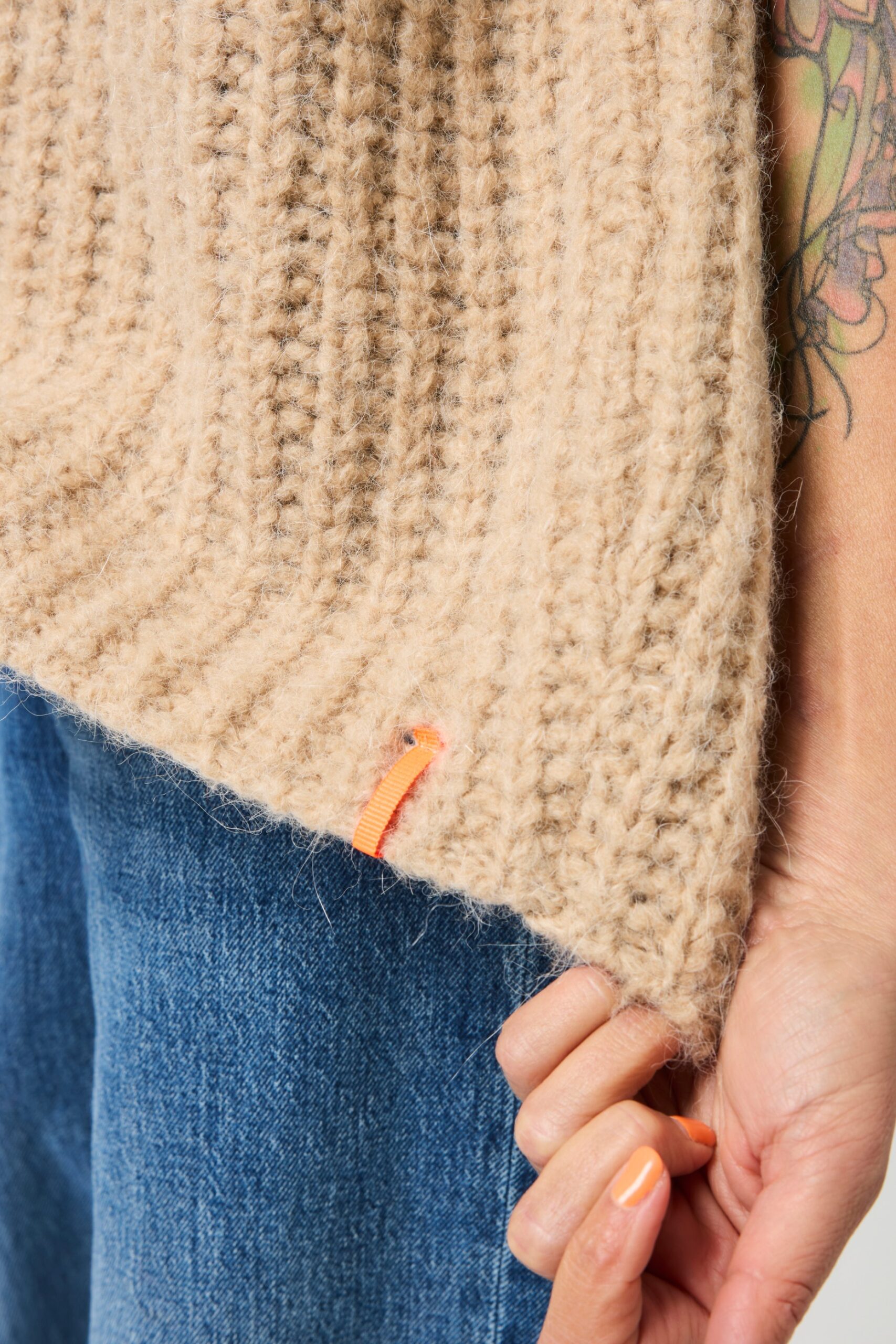 Strik vest - Kaffepause - Sand - Billede 6