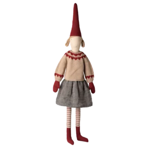 Nisse nr 6 - Pige i strikket sweater m/hjerte