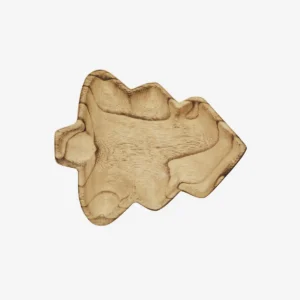 Træ fad - Træ lille, natur