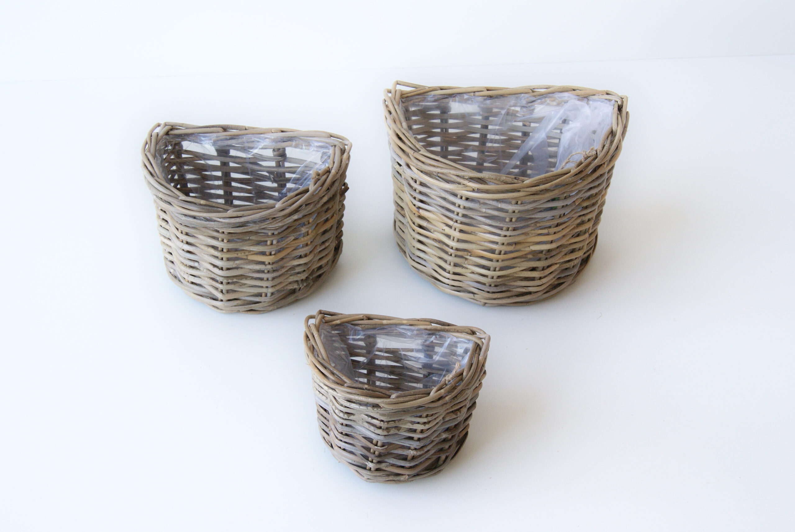 Vægkurv rattan 3 str. m/pvc