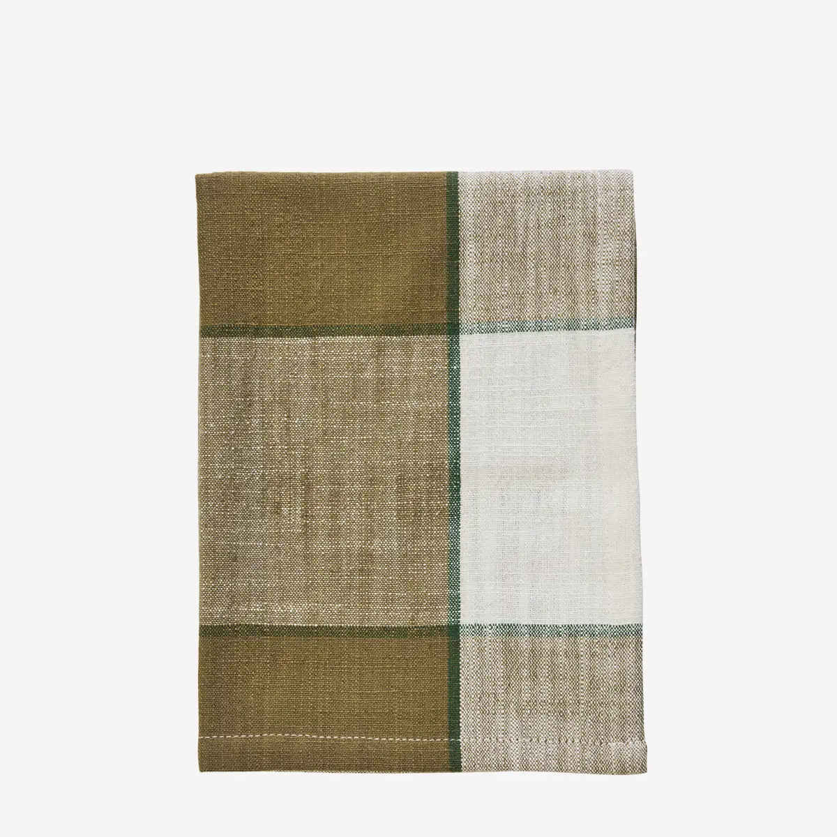 Viskestykke tern - Grøn, off white, Tapenade