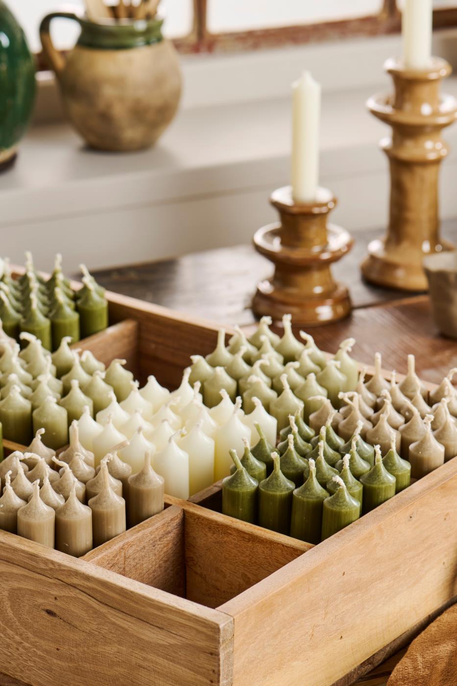 Bedelys - hørgrå rustik Ø 2,2cm - Billede 2