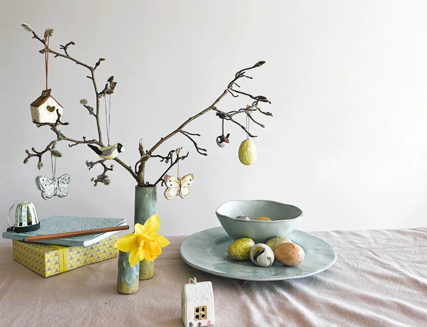 Mini æg m/guld stribe - Billede 2