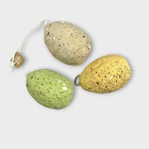 Påskeæg marmoreret - Grøn, sand, gul