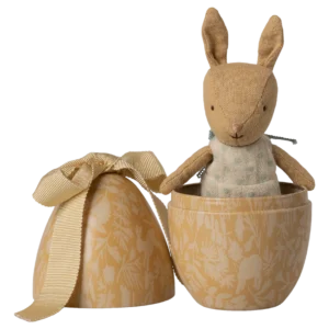 Påskeæg m/mikro kanin - Small - Lys gul