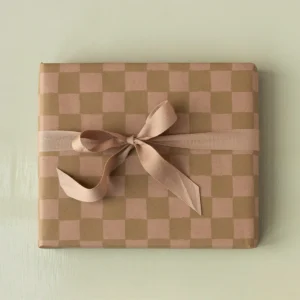 Gavepapir - Rosa/okker tern - 10m