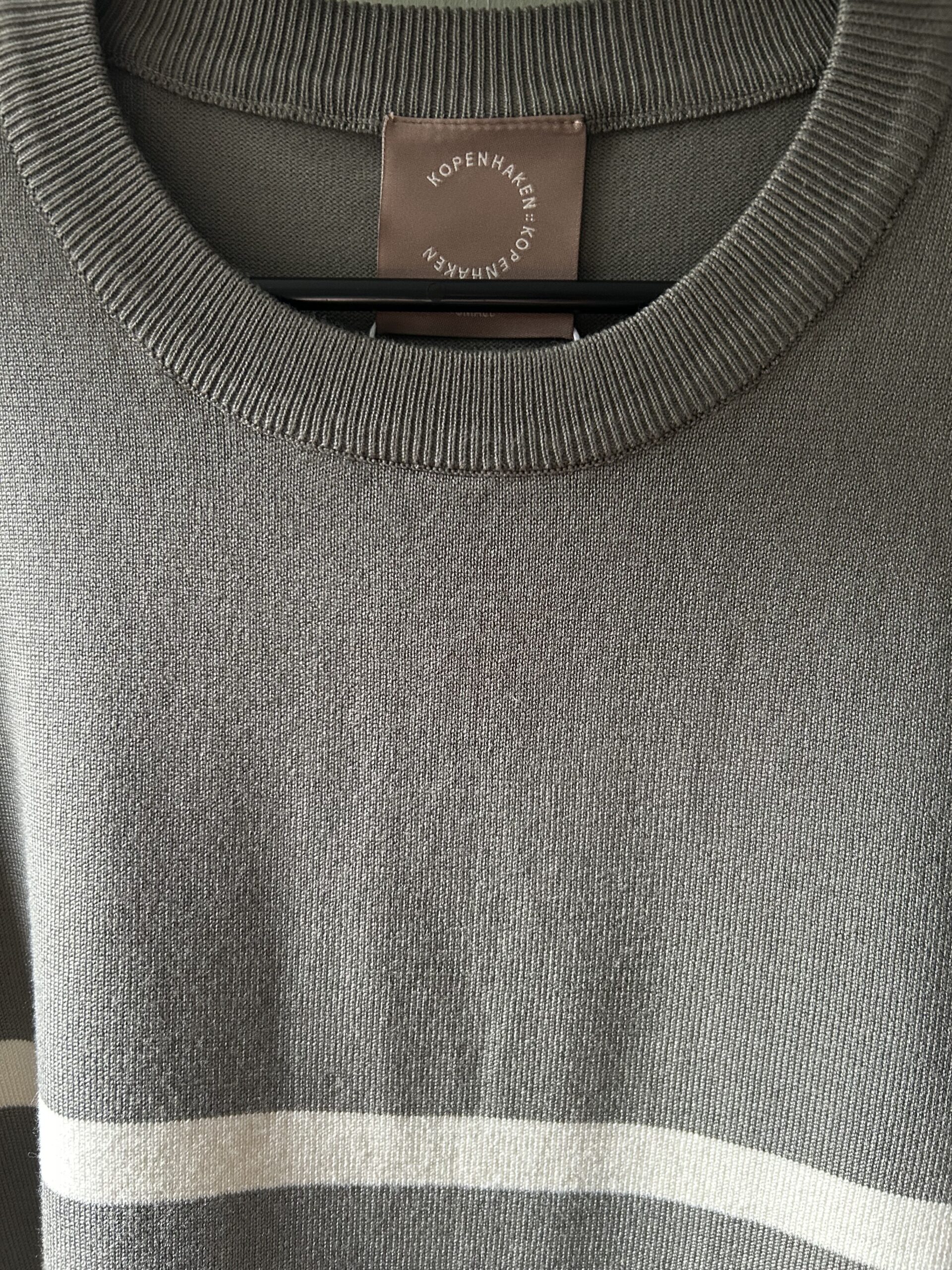 Wanda bluse 3/4 ærme m/strib - Army grøn - Billede 7