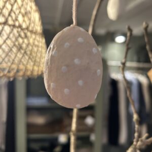 Alternative view of Påskeæg m/prikker - Grå, brun, beige