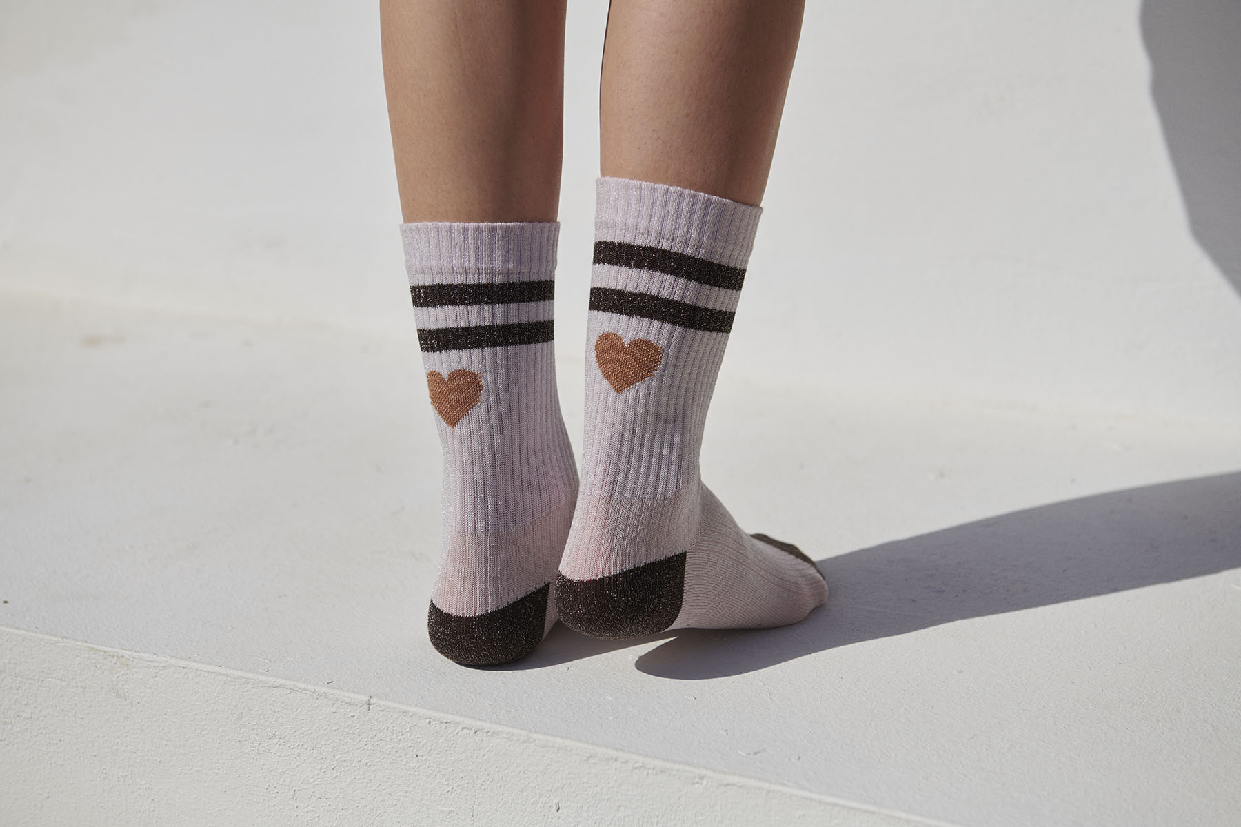 Elga glitter socks - Cherry Blossom - Billede 2