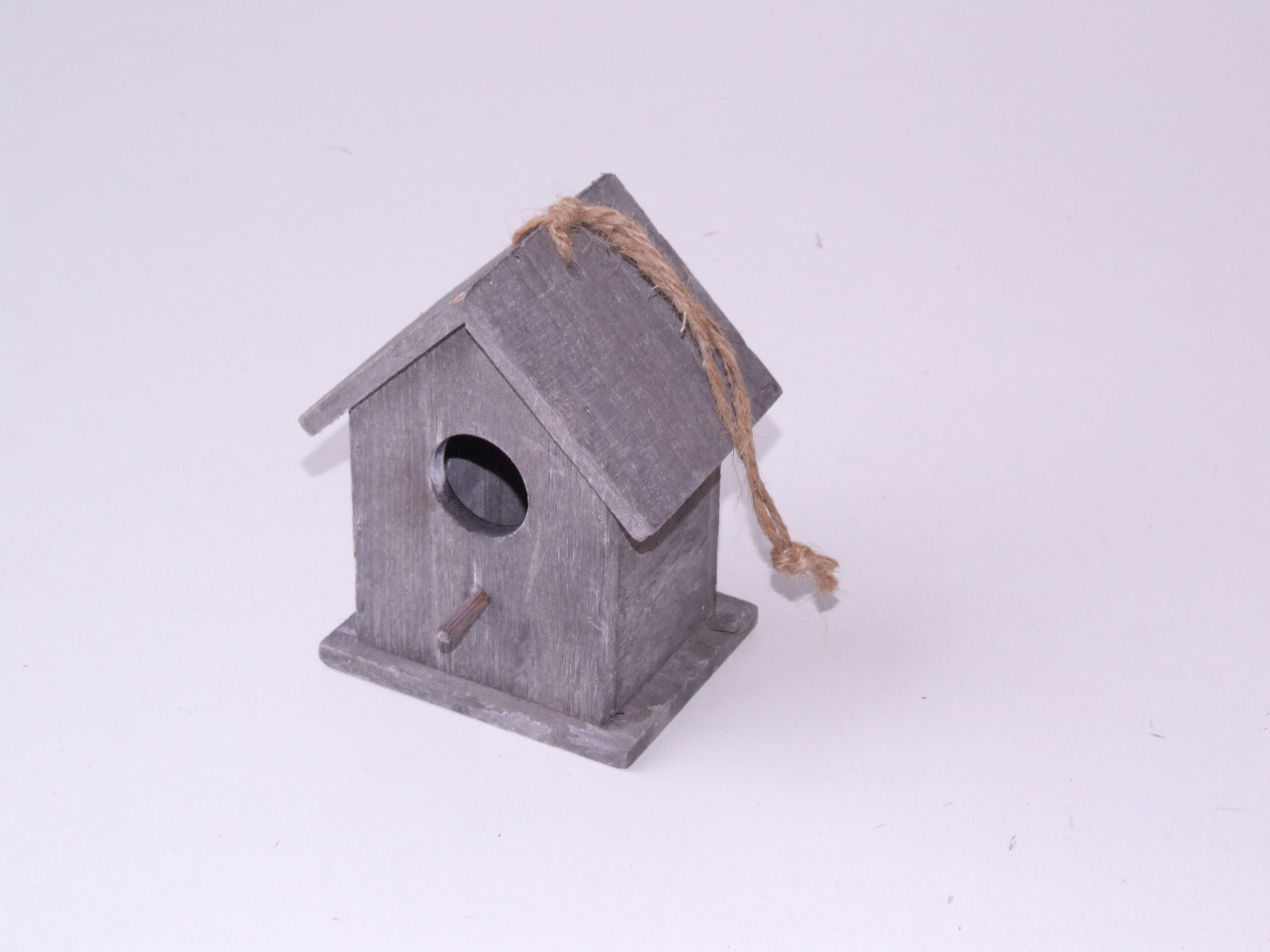 Fuglehus – mini grå træ