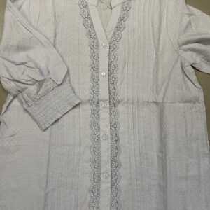 Bluse - Mexico sart lyseblå