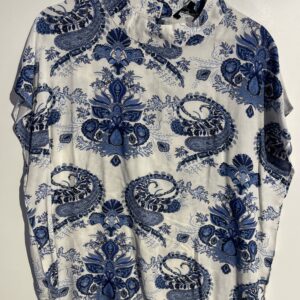Top - Paisley turtle blå
